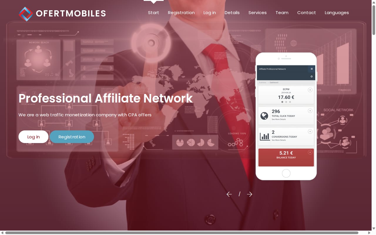 OfertMobiles website screenshot