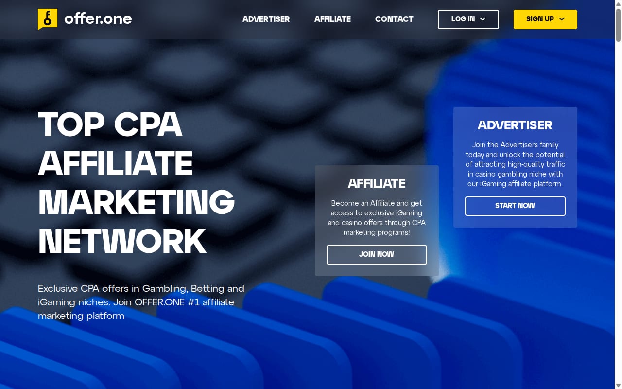 Offer.one website screenshot