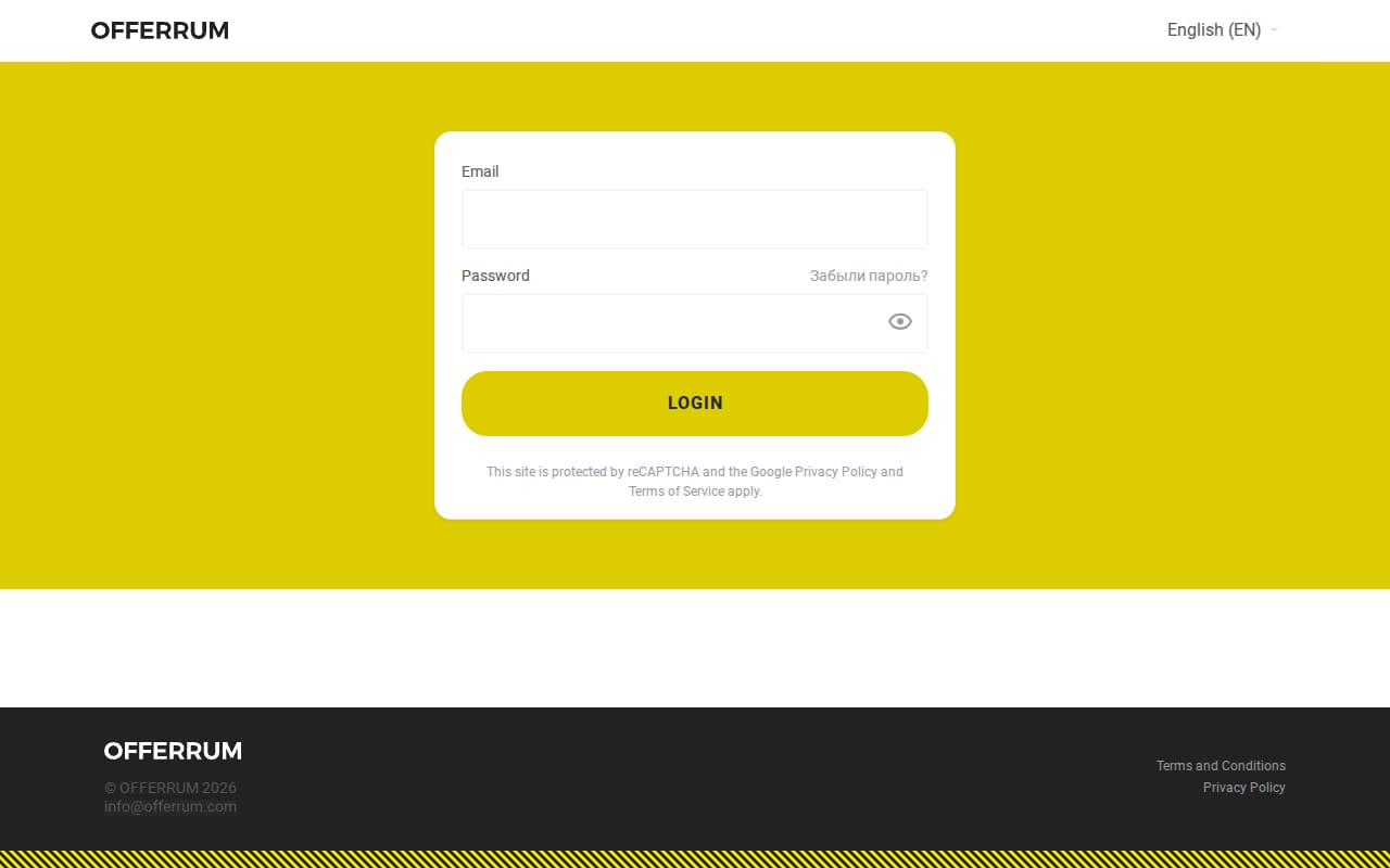 OFFERRUM website screenshot