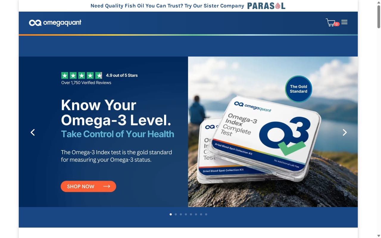 OmegaQuant Affiliate Program website screenshot