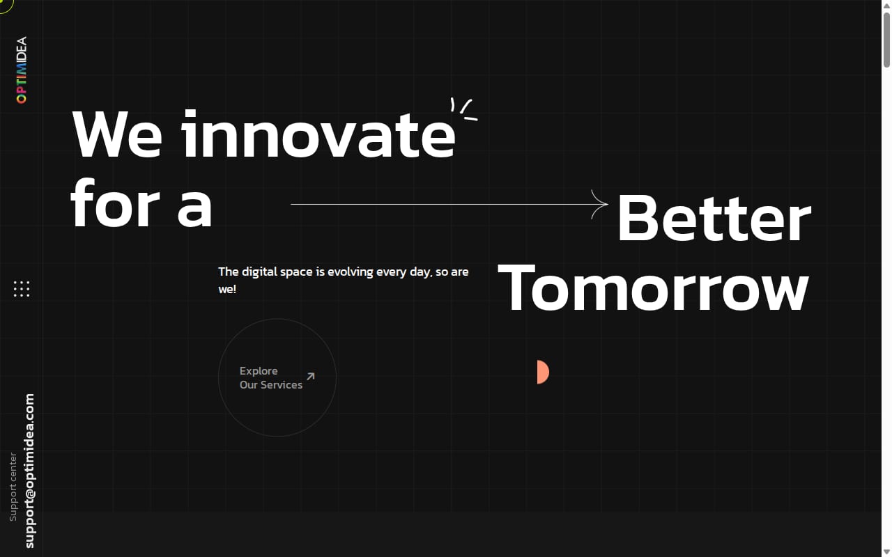 Optimidea website screenshot