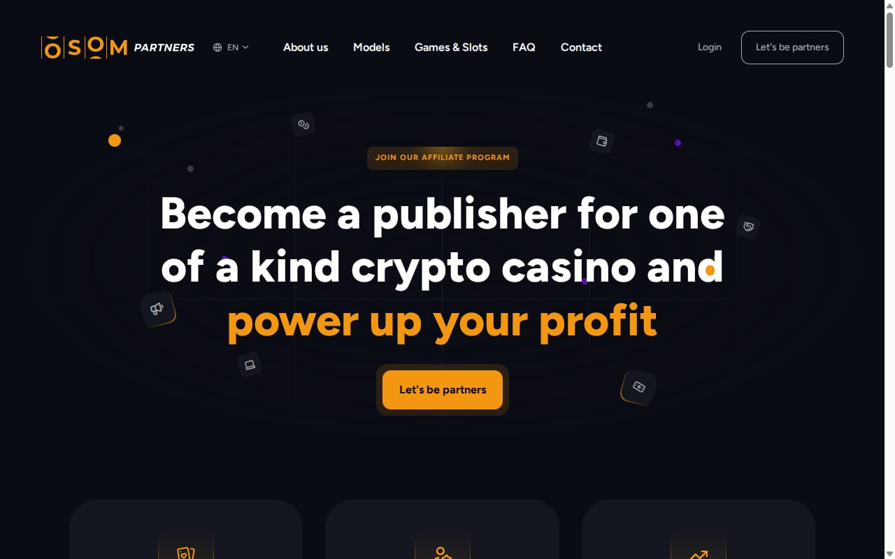 OSOM.Partners website screenshot