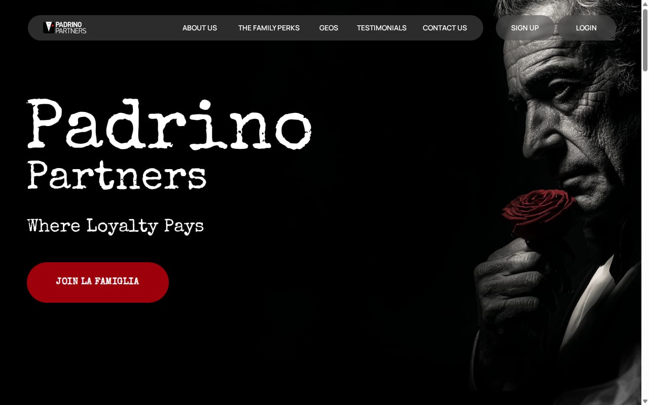Padrino Partners 網站截圖
