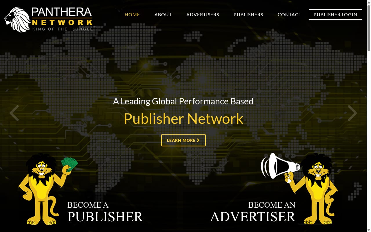 Panthera Network website screenshot