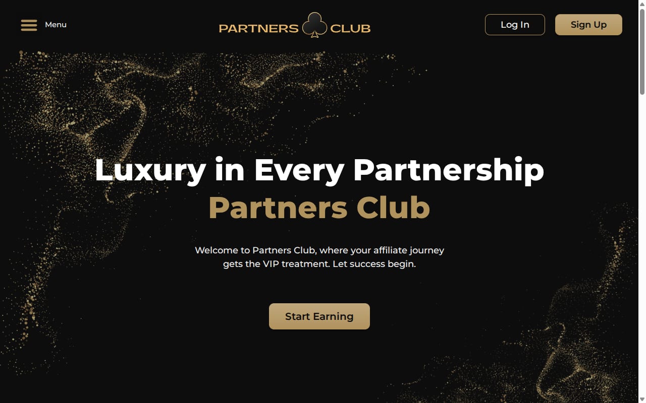 Partners Club website screenshot