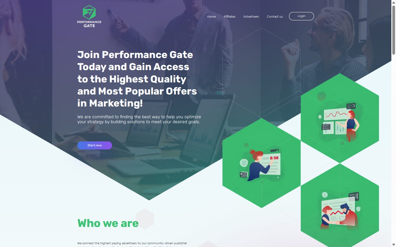 Performance Gate website screenshot