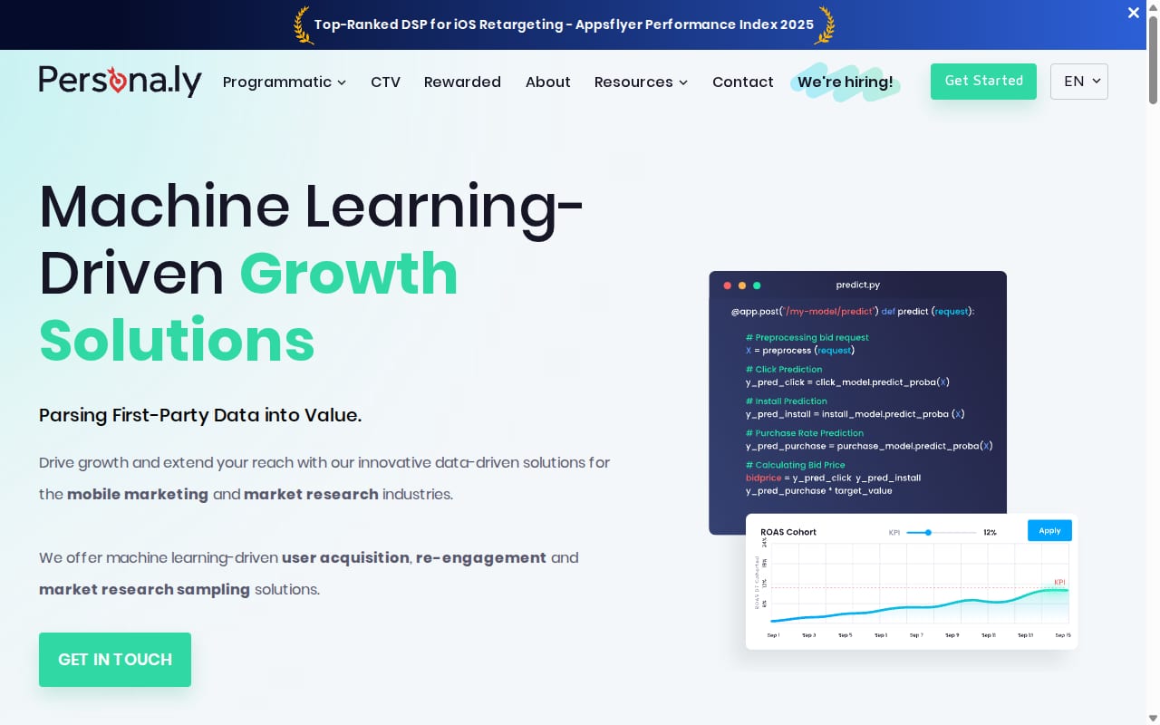 Persona.ly website screenshot