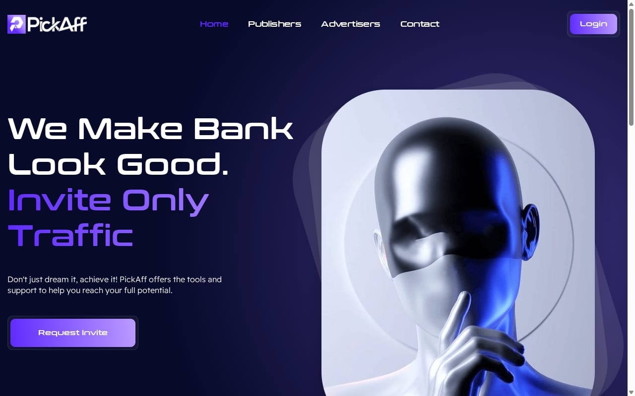 PickAff website screenshot