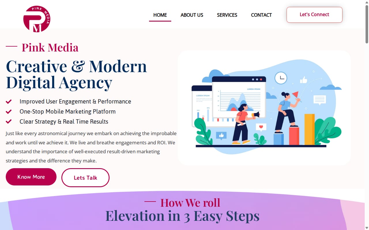 Pink Media 網站截圖