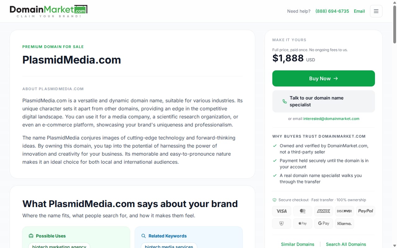 Plasmid Media website screenshot