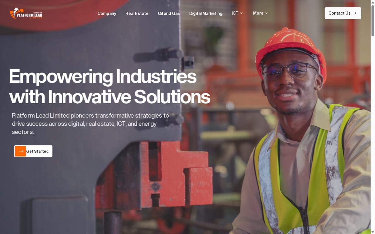 PlatformLead website screenshot
