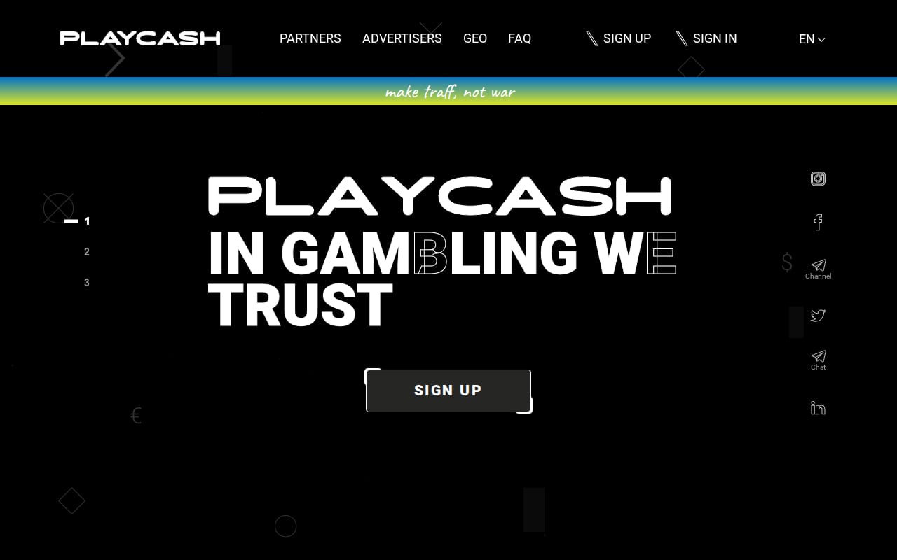 PlayCash website screenshot