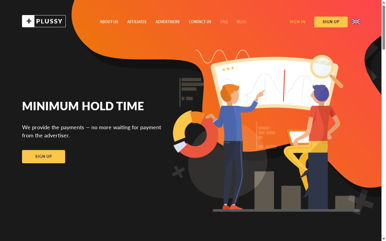 Plussy website screenshot