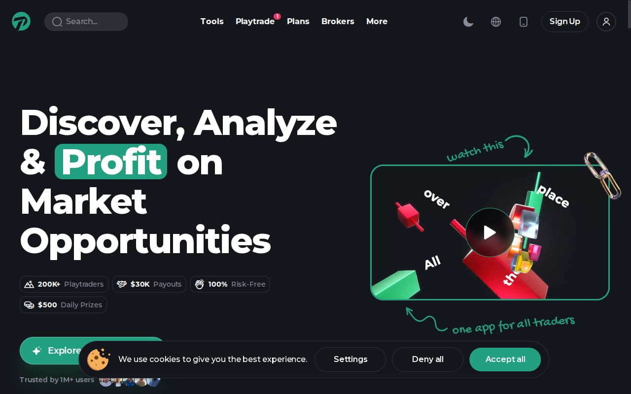 Profit.com Affiliate Program website screenshot