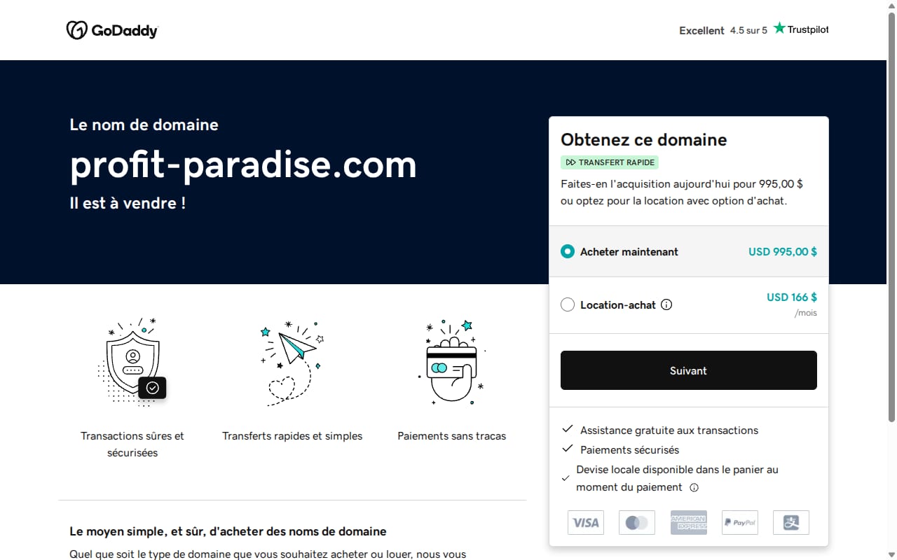 Profit Paradise 網站截圖