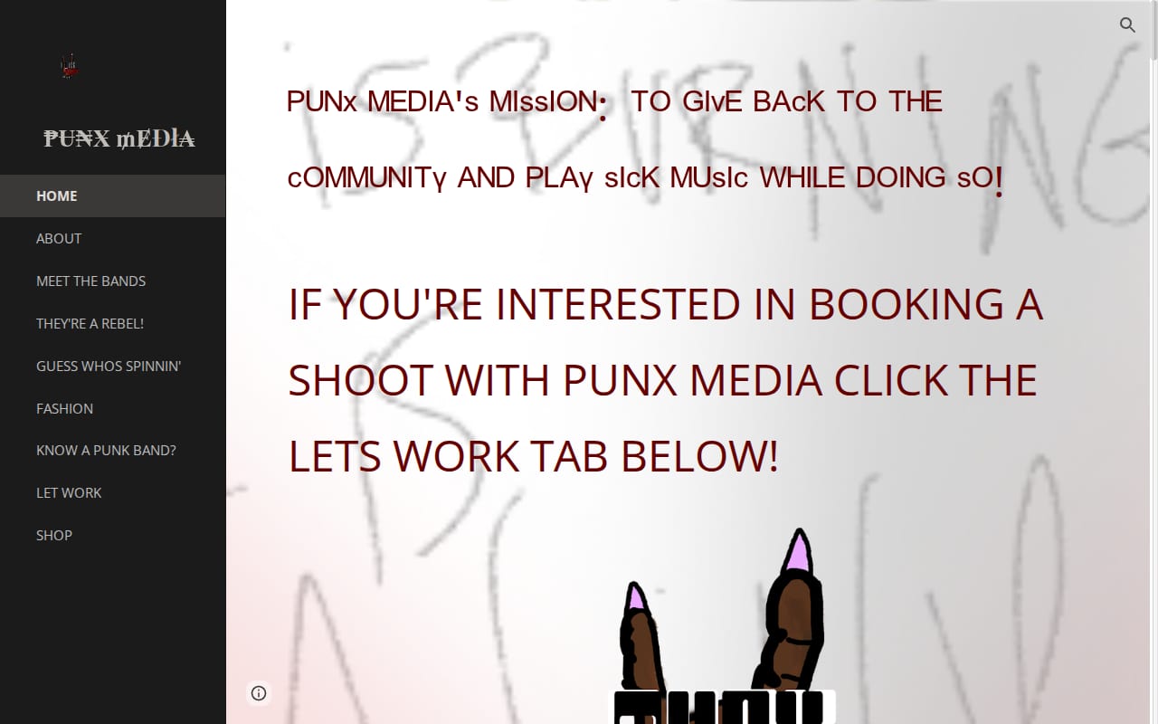 PUNX Media website screenshot