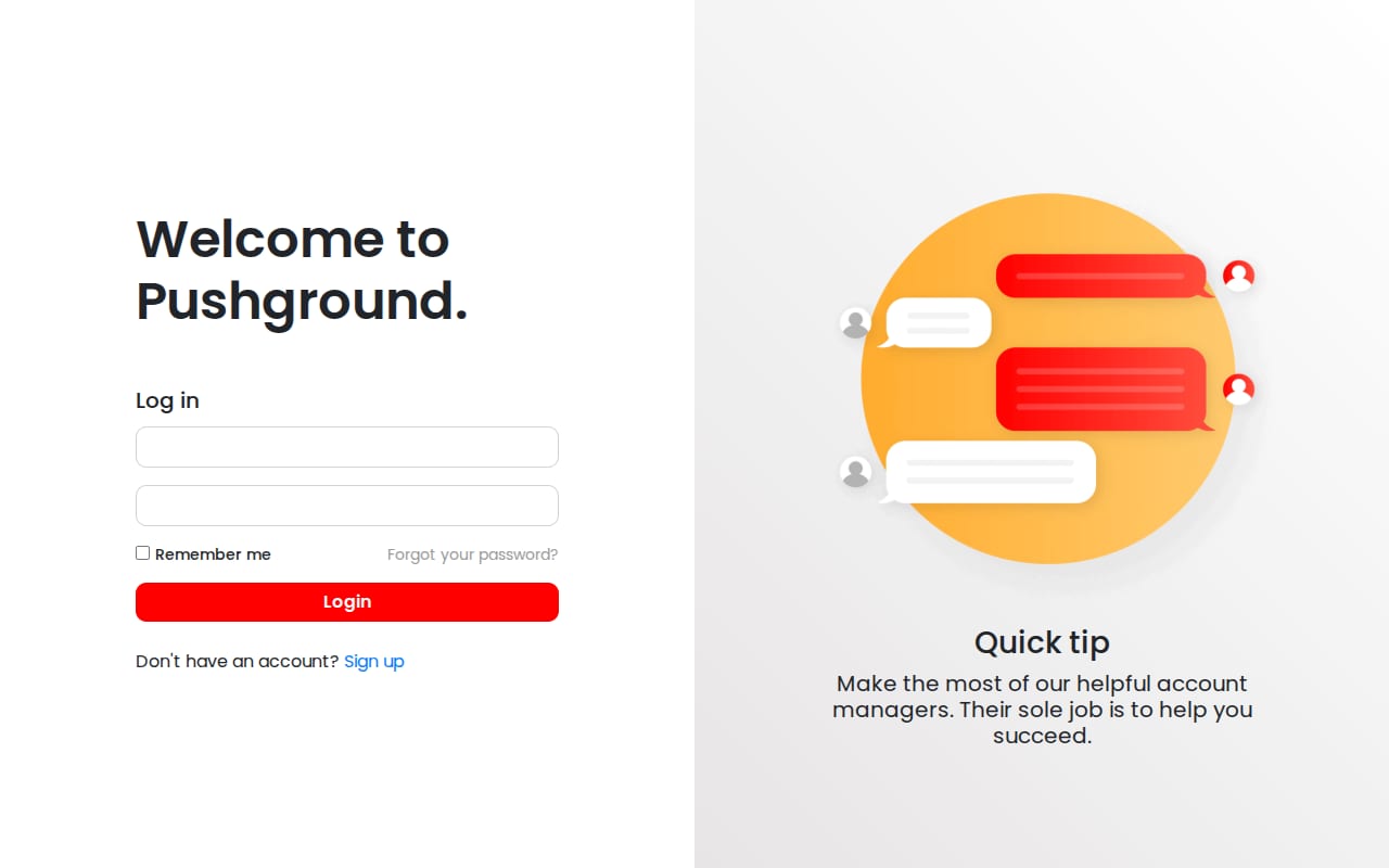 PushGround website screenshot