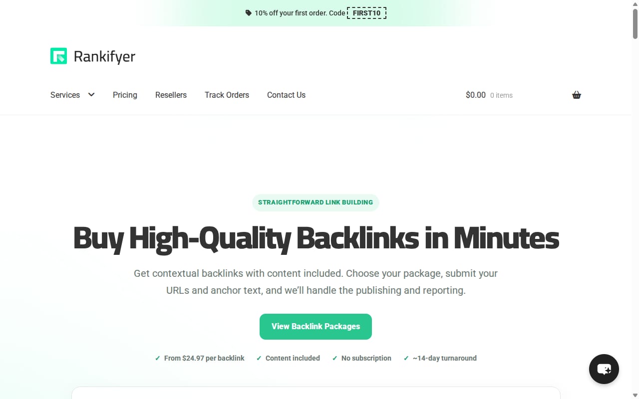 Rankifyer SEO Affiliate Program 網站截圖