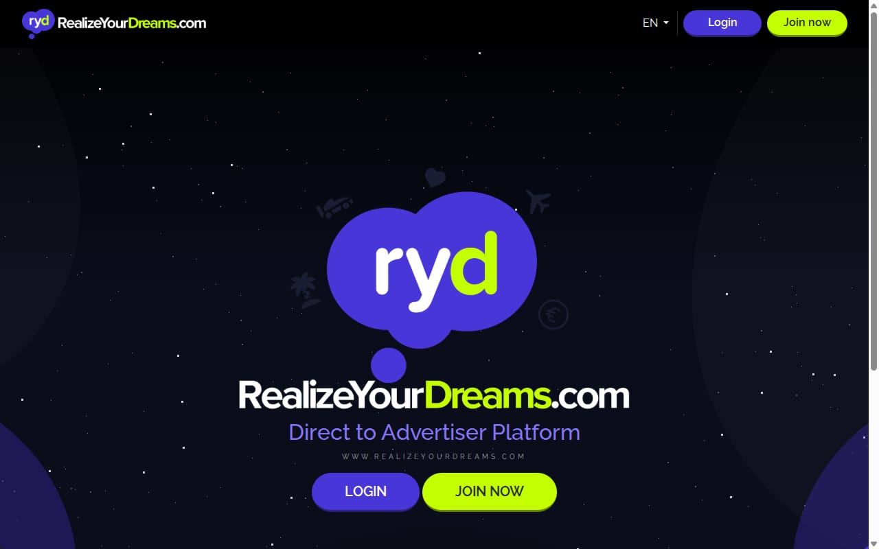 RealizeYourDreams website screenshot