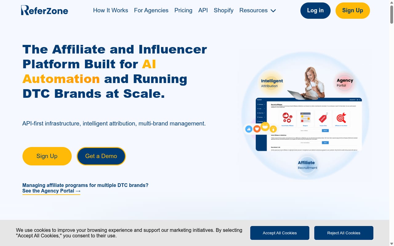 ReferZone website screenshot
