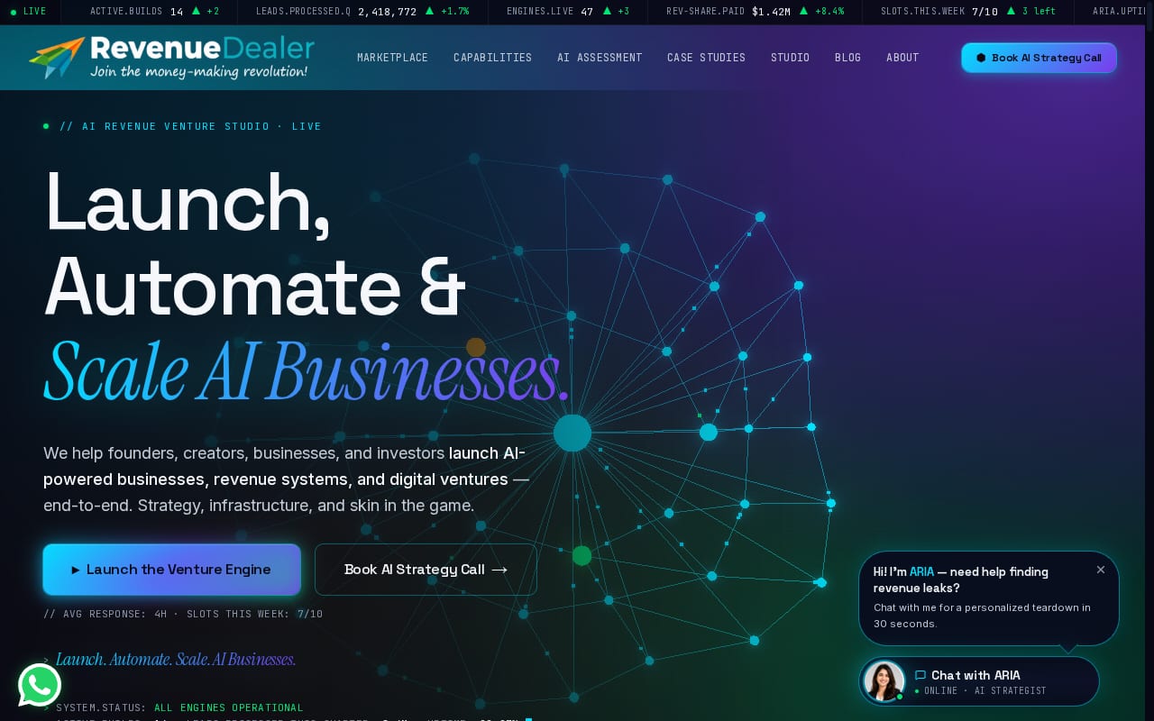 Revenue Dealer 網站截圖