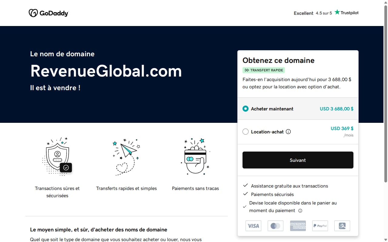 RevenueGlobal website screenshot