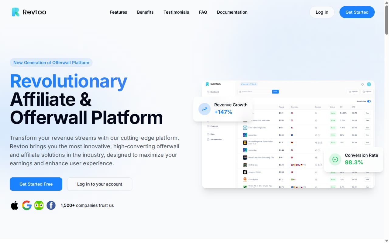 Revtoo website screenshot