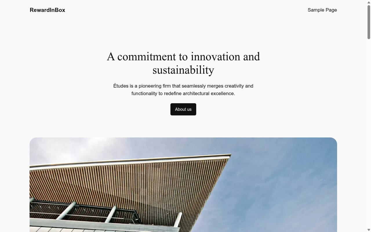 RewardinBox website screenshot