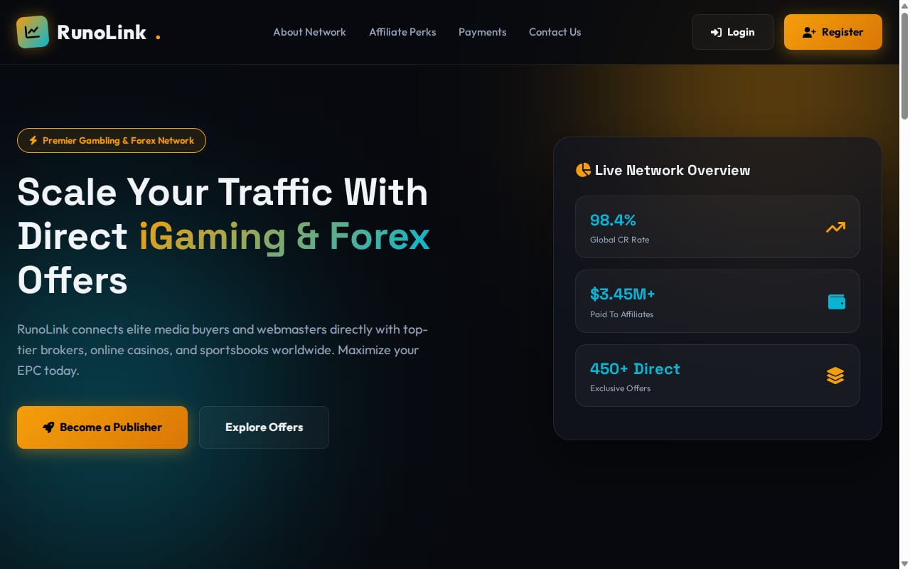 RunoLink website screenshot