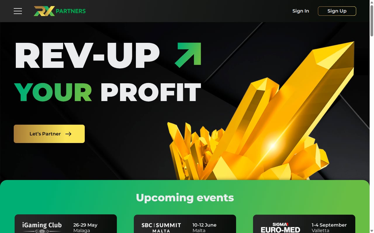 RX Partners website screenshot