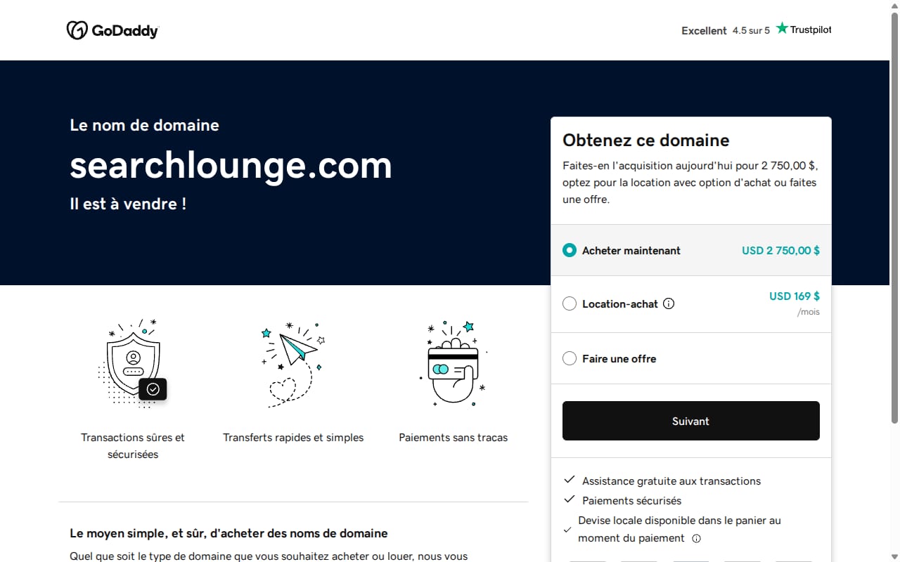 SearchLounge 網站截圖