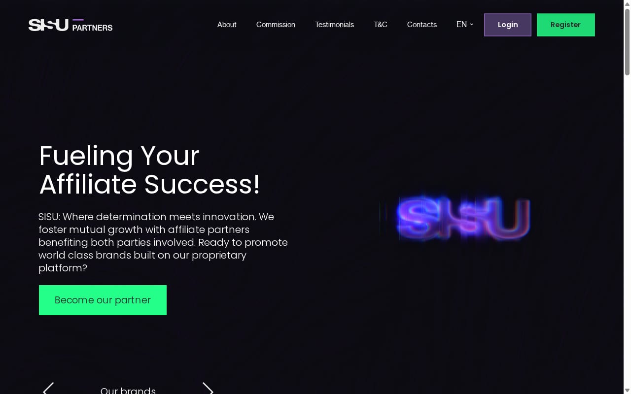 SISU Partners 網站截圖