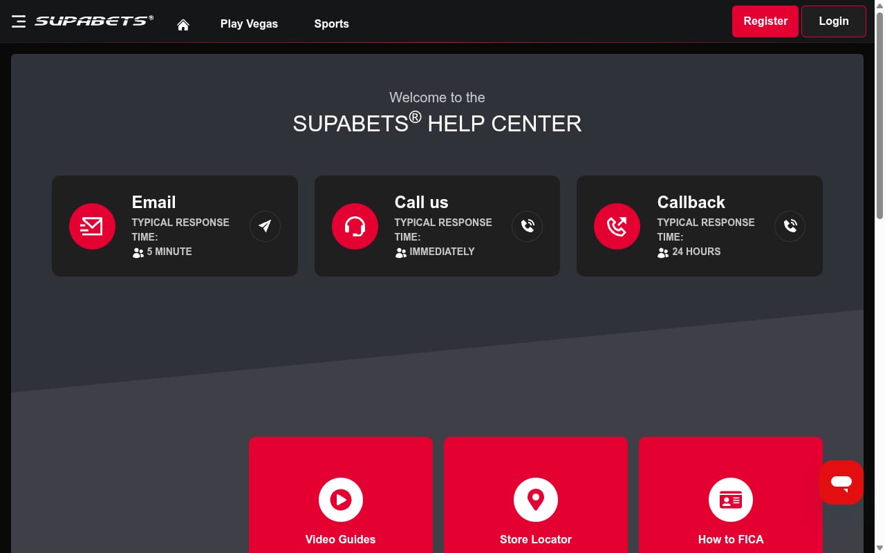 Supabets Affiliates website screenshot