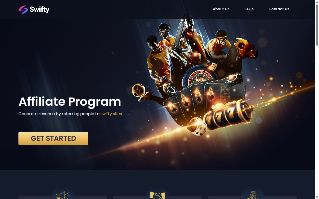 Swifty Affiliates website screenshot