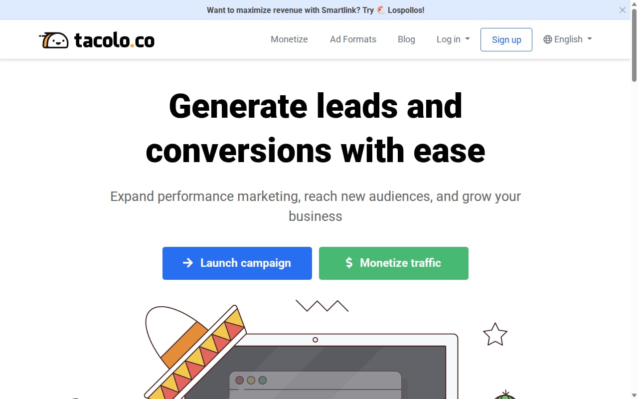 TacoLoco website screenshot