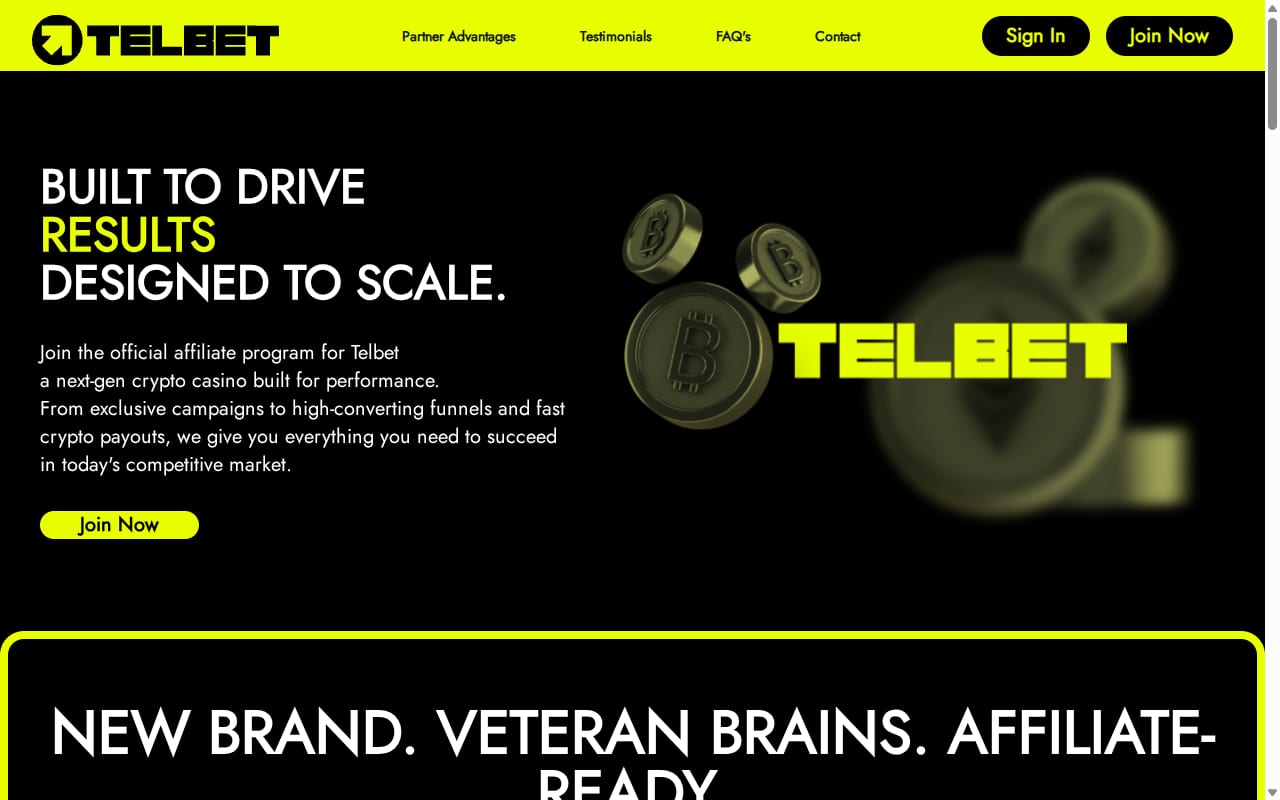 Telbet Partners 網站截圖
