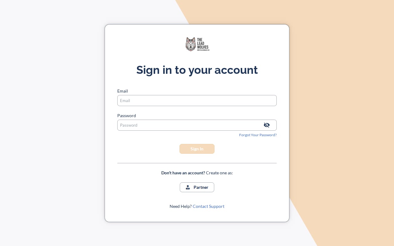 The Lead Wolves website screenshot