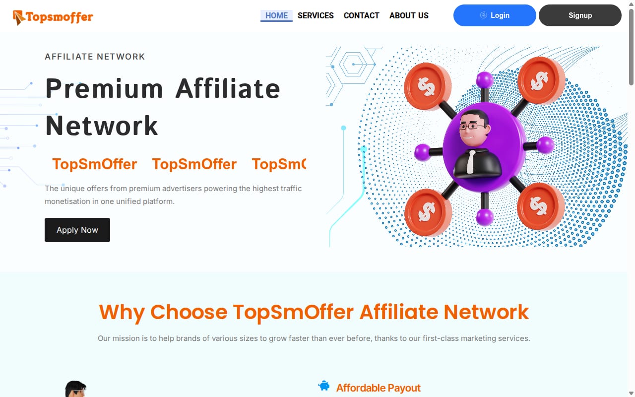 TopSmOffer website screenshot