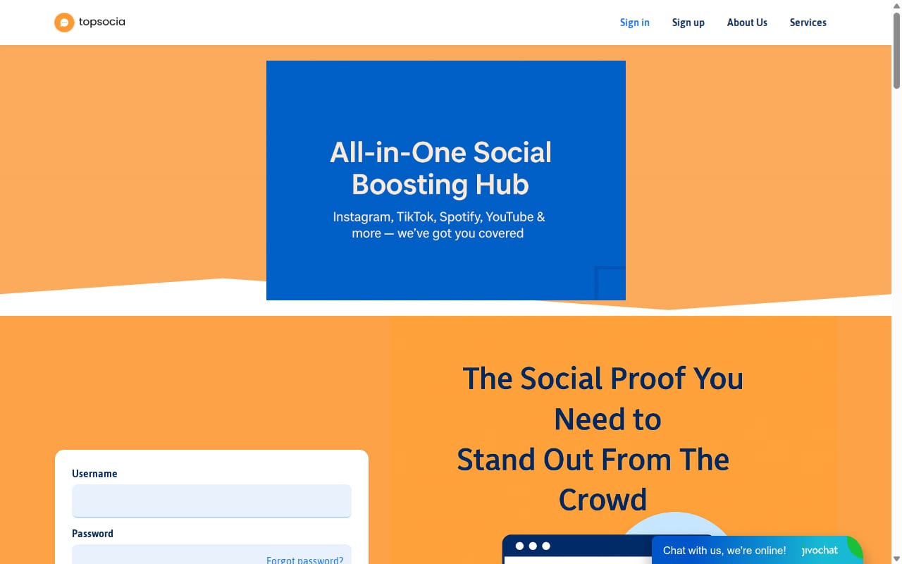 Topsocia Affiliate Program 網站截圖