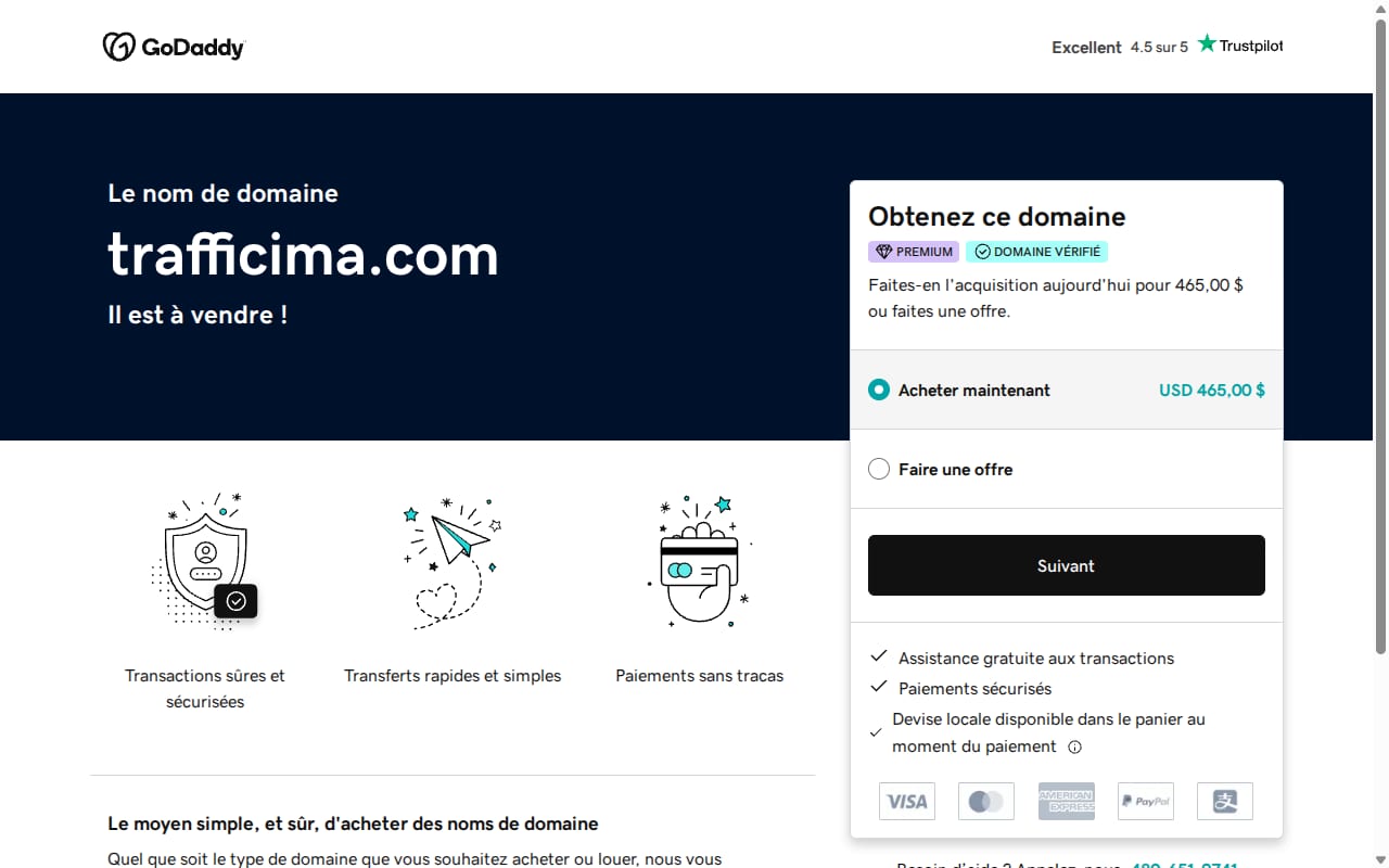 TrafficIMA 網站截圖