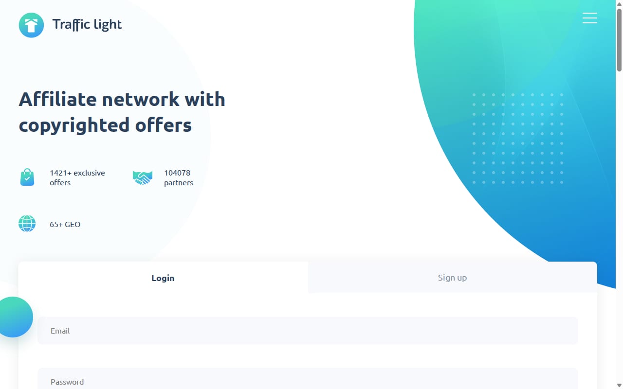 Traffic Light website screenshot