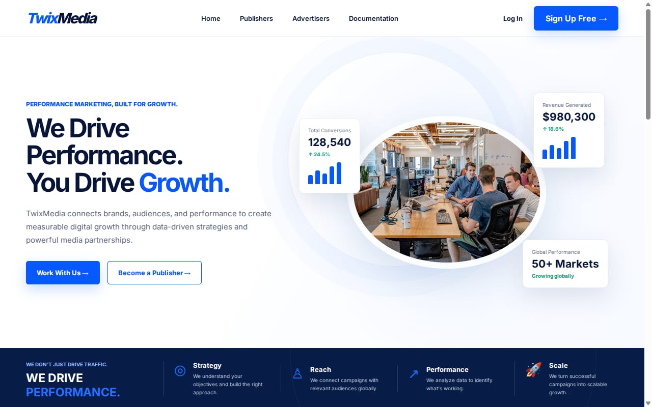 TwixMedia website screenshot