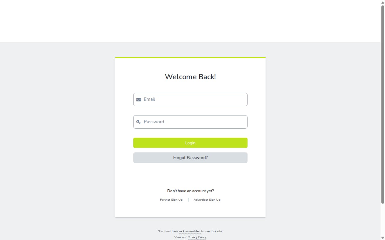 UP Revenue website screenshot