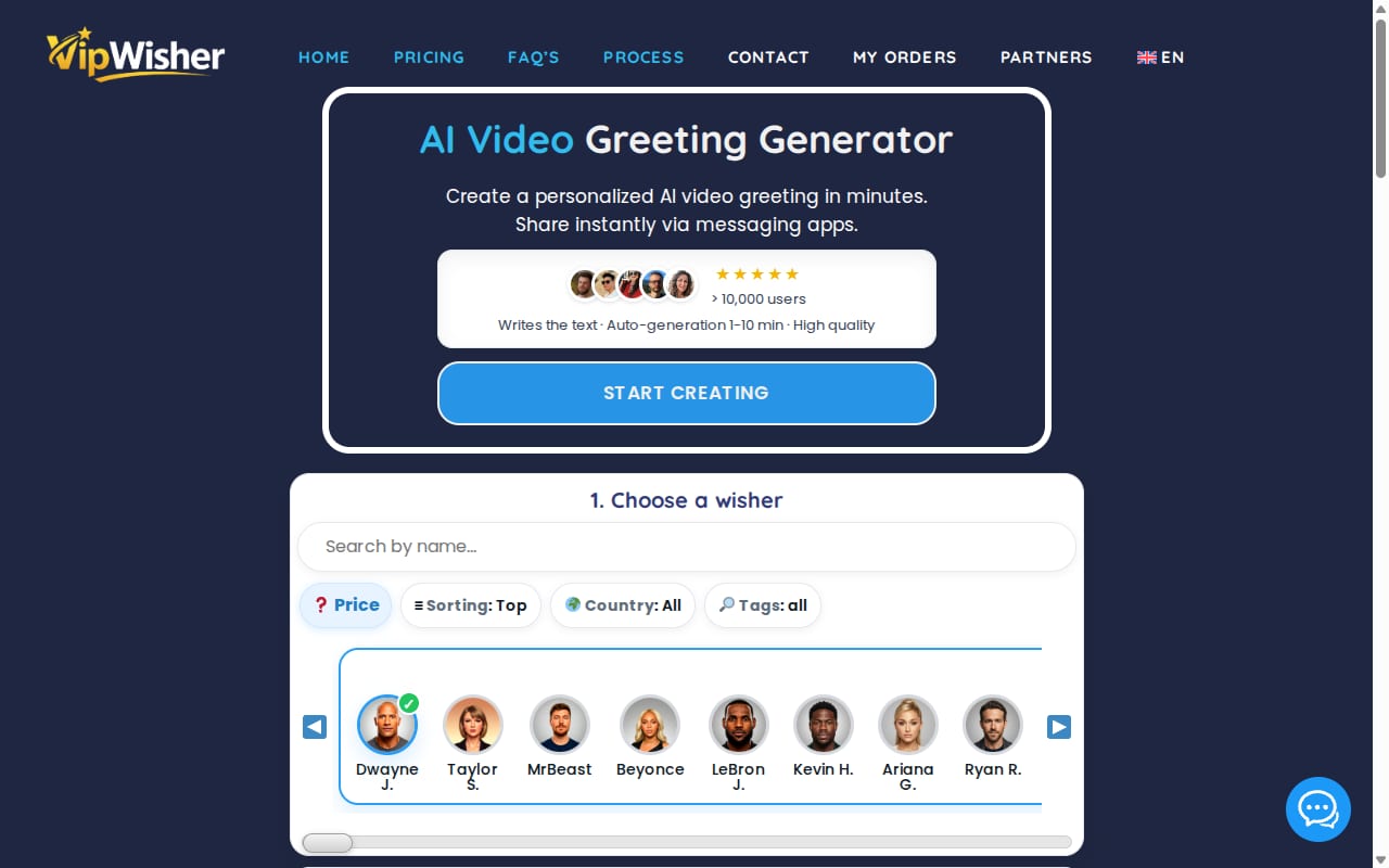VipWisher Affiliate Program 網站截圖