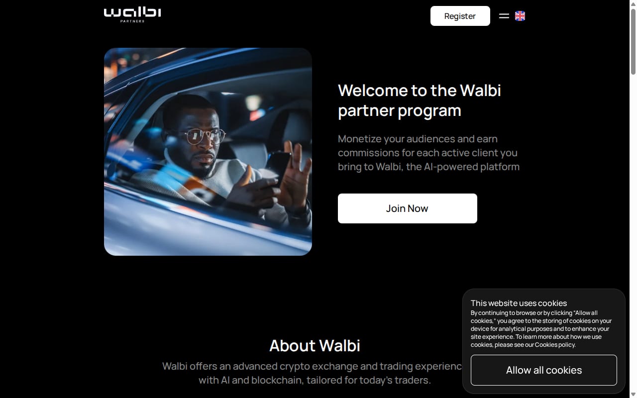Walbi Partners website screenshot