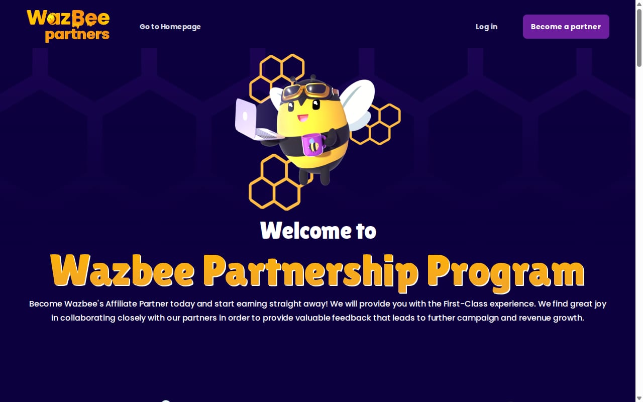 Wazbee Partners 網站截圖