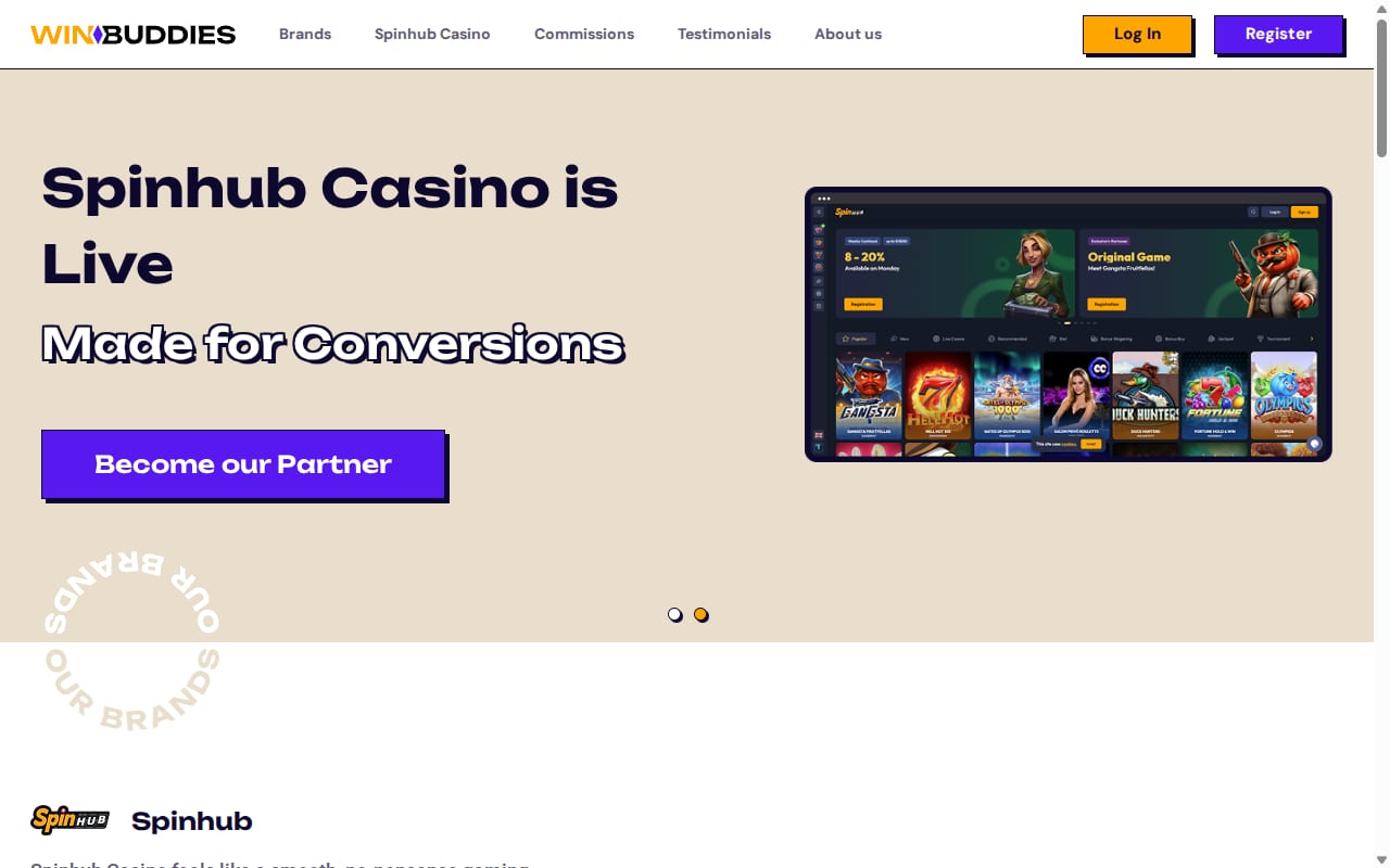 Winbuddies website screenshot