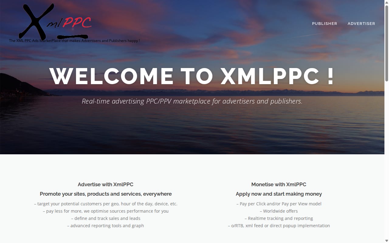 XmlPPC website screenshot