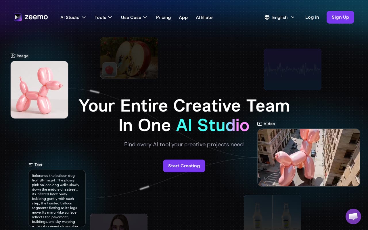 Zeemo Affiliate Program website screenshot