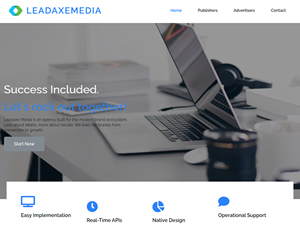 Leadaxemedia 標誌